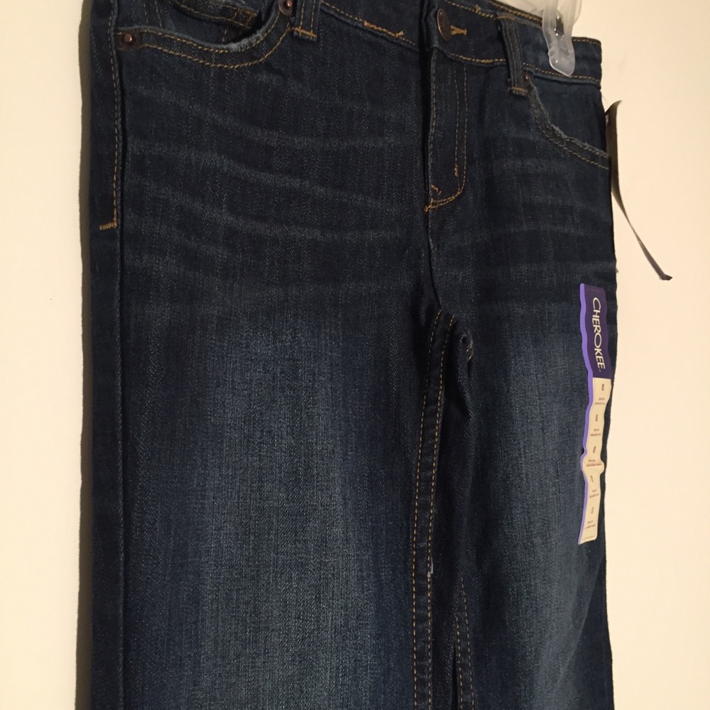 Cherokee Boot Cut Adjustable Blue Jeans - Picture 5 of 11